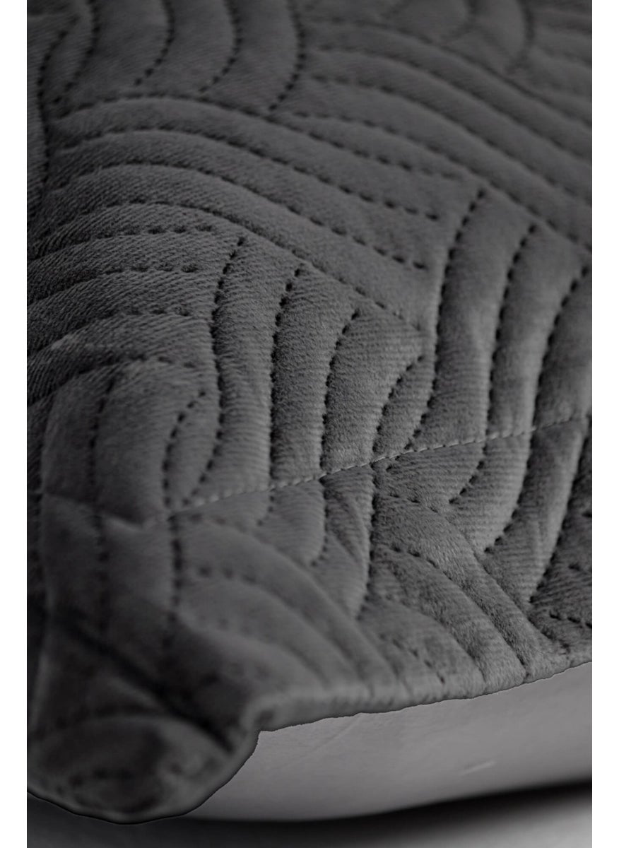 Favora Silva Double Bedspread Set - Anthracite  - Image 3