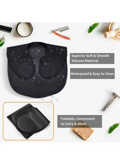 Aiseely AISEELY Large Hair Cutting Collar, Hair Cutting Guide Collar Silicone Waterproof Cutting Cape for Hair Stylist, Barber Shop Hair Cutting Pad for Salon Hairdressing Hair Coloring - Black  - Image 3