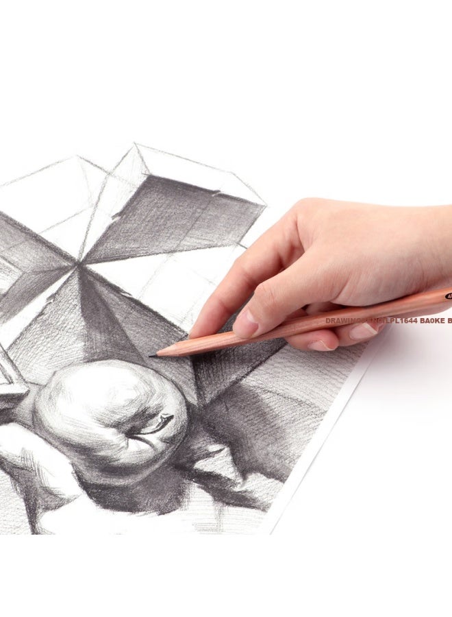 Baoke (Baoke) Pl1644 Office Drawing Pencil Art Sketch Pencil Student Pencil Multiple Gradients 4B 12 Pieces - Image 3