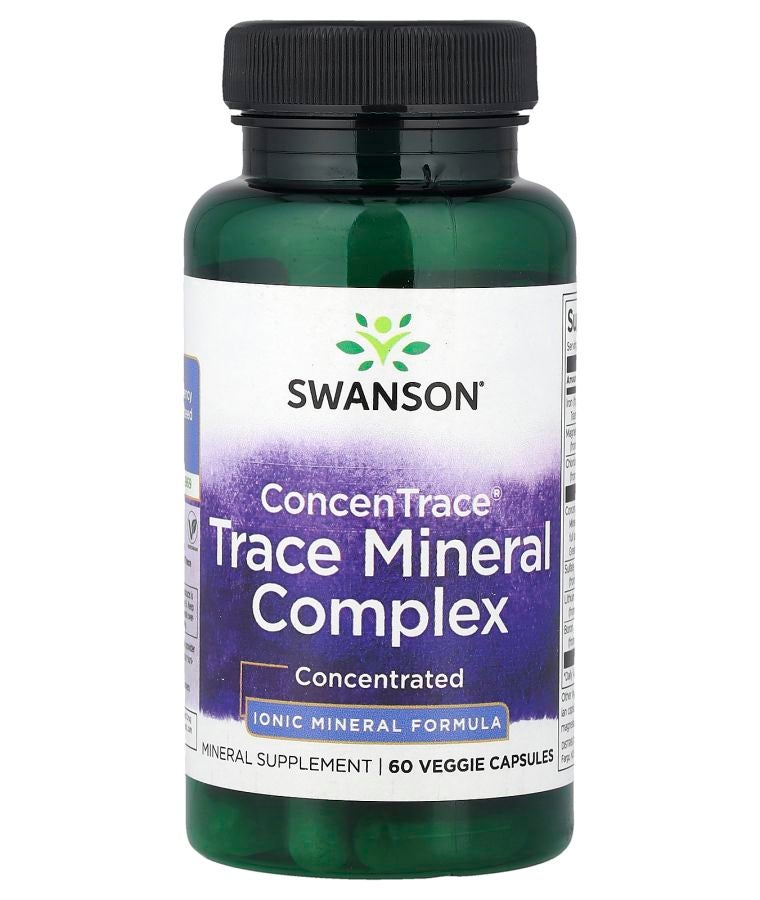 SWANSON ConcenTrace® Trace Mineral Complex 60 Veggie Capsules