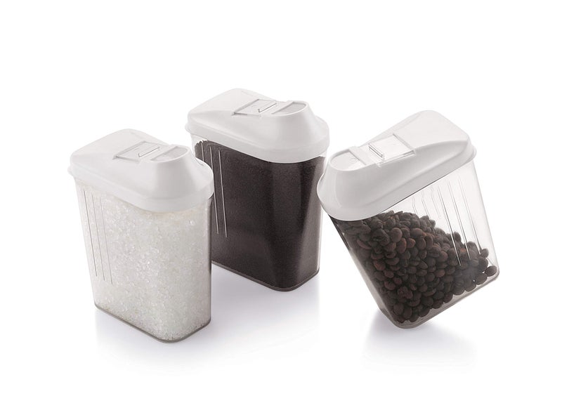 SCL Steelo Skippar Plastic Storage Container Set (500 ml, Set of 3) Airtight Kitchen Organizer, BPA Free Food Grade PET, Fridge & Freezer Safe, Multipurpose Storage Containers - Image 4