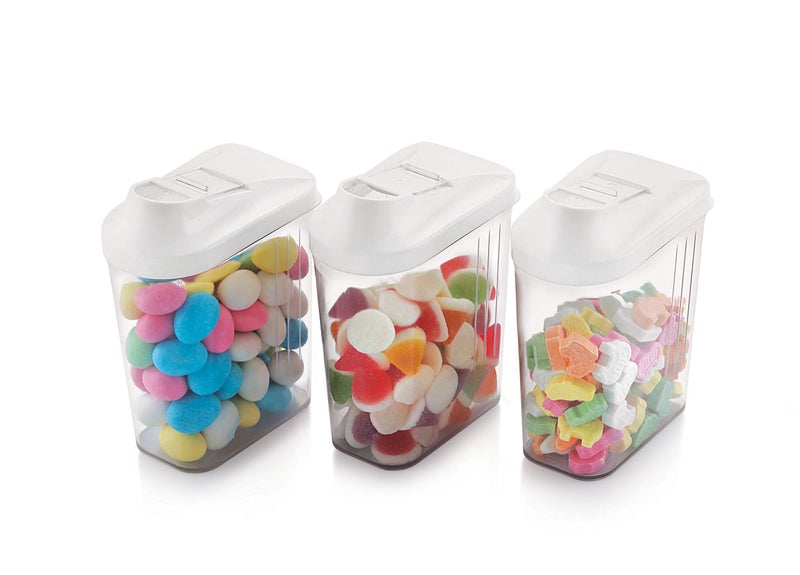 SCL Steelo Skippar Plastic Storage Container Set (500 ml, Set of 3) Airtight Kitchen Organizer, BPA Free Food Grade PET, Fridge & Freezer Safe, Multipurpose Storage Containers - Image 2