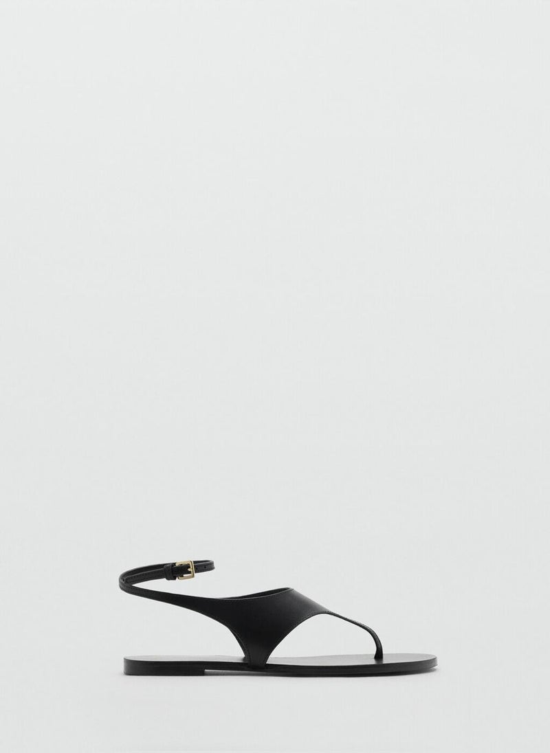 MANGO Leather Straps Sandals  - Image 1