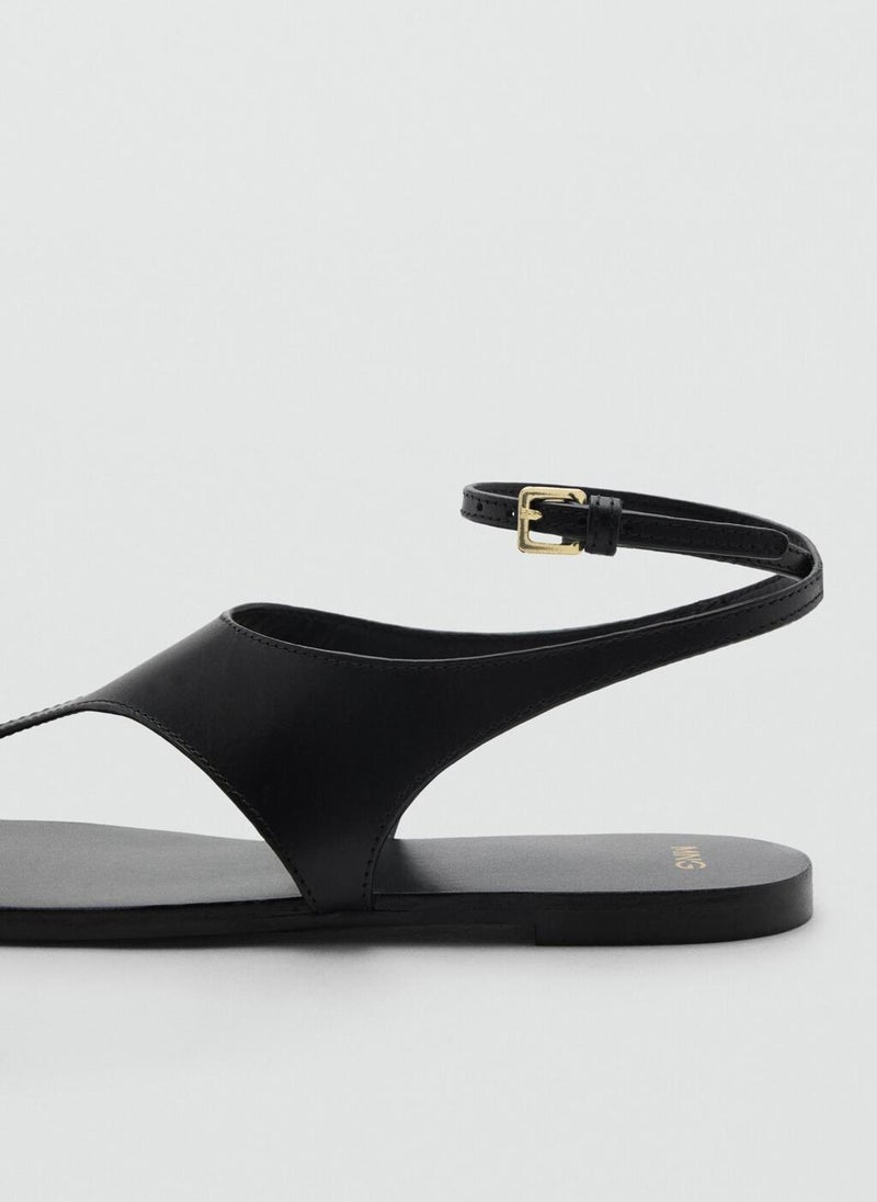 MANGO Leather Straps Sandals  - Image 3