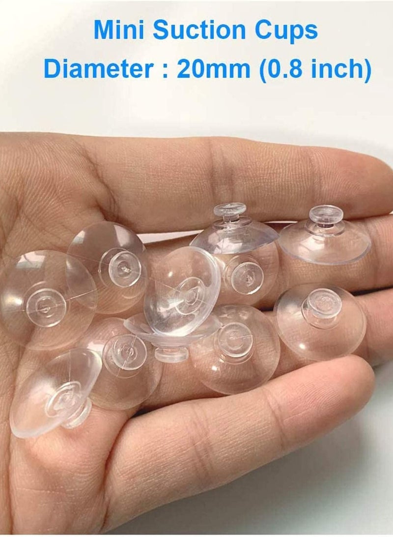 كاست ويف خطافات أكواب الشفط ، قابلة للإزالة ومقاومة للماء ، أكواب شفط صغيرة قوية 20 مم ، وسادات مصاصة بلاستيكية احترافية من البولي فينيل كلوريد لتزيين جدران المنزل والحمام والمطبخ (10 قطع) - Image 3