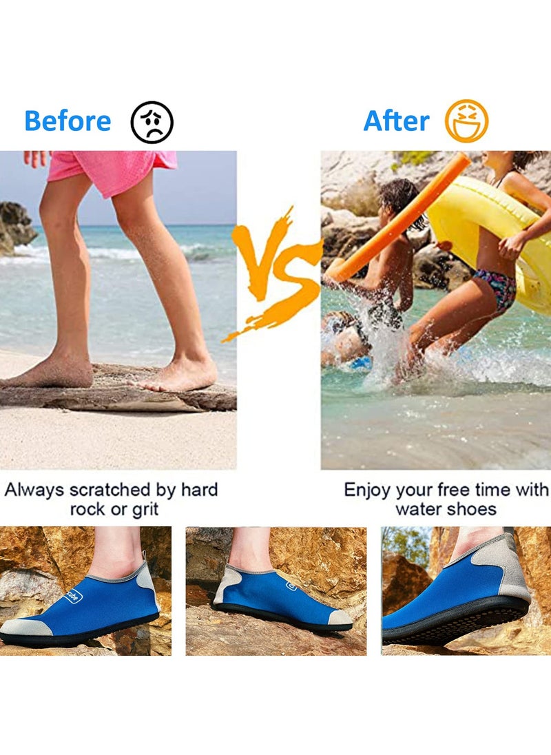 TAPIT Water Shoes Womens Mens Beach Shoes Quick-Dry Barefoot Aqua Shoes Socks Snorkeling Shoes Water Socks for Outdoor Beach Swim Surf Walking Yoga (E)  - Image 3