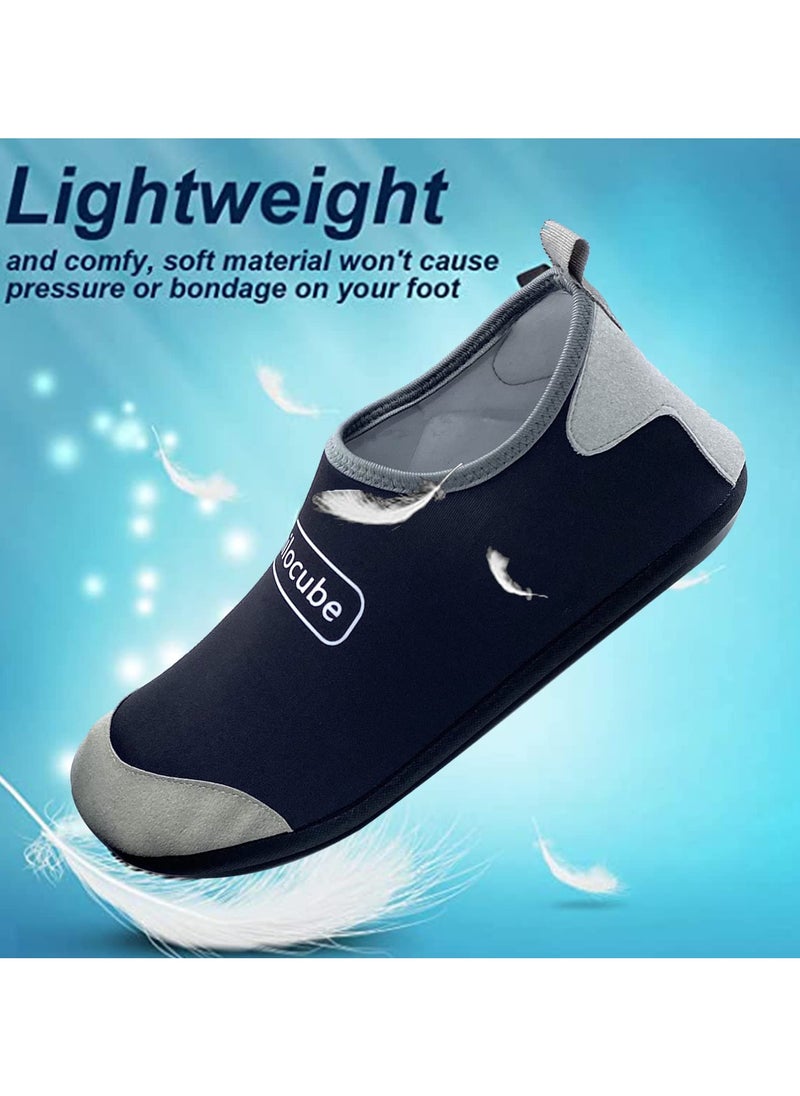 TAPIT Water Shoes Womens Mens Beach Shoes Quick-Dry Barefoot Aqua Shoes Socks Snorkeling Shoes Water Socks for Outdoor Beach Swim Surf Walking Yoga (E)  - Image 2