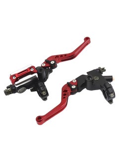 NIBEMINENT Pair Of Motorcycle Pump Lever Hydraulic Brake Clutch For Honda Yamaha 