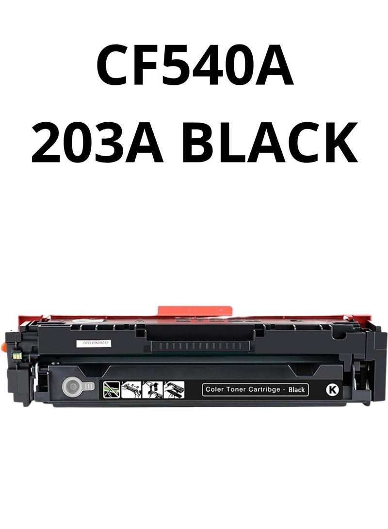Replacement Ink Cartridge Compatible with HP 203A CF540A Black - High-Quality Ink for HP LaserJet Pro M254 M280 M281 Printers - Image 1