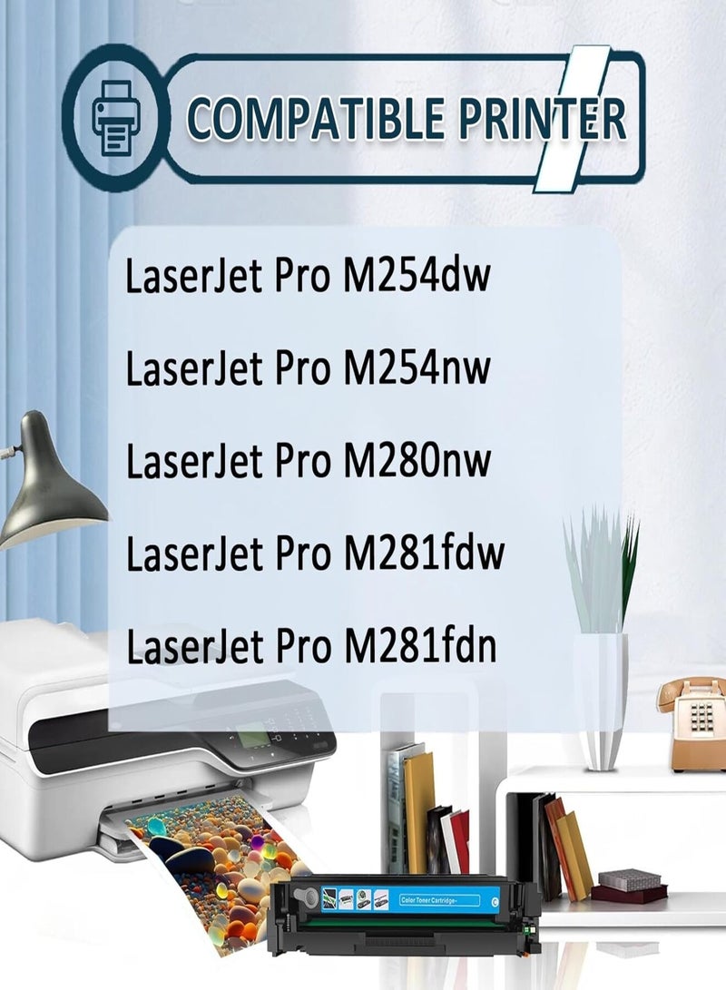 Replacement Ink Cartridge Compatible with HP 203A CF540A Black - High-Quality Ink for HP LaserJet Pro M254 M280 M281 Printers - Image 2