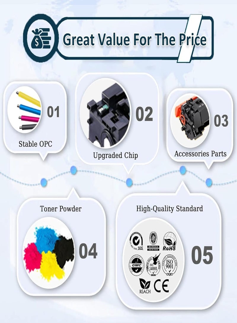 Replacement Ink Cartridge Compatible with HP 203A CF540A Black - High-Quality Ink for HP LaserJet Pro M254 M280 M281 Printers - Image 3