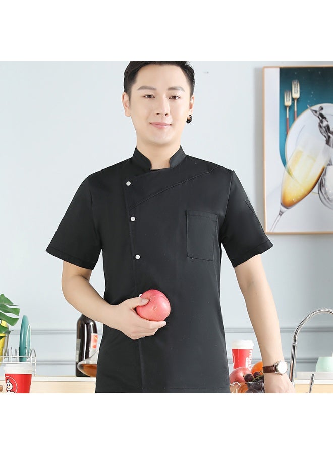 NIBEMINENT High-End Hotel Chef Overalls Autumn and Winter Restaurant Baking Chef Thickened Work Wear Men's  Anti-Static Kitchen - Image 1