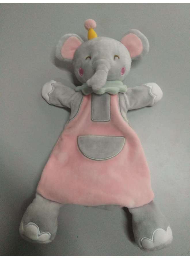 Baby Antennae Towel Can Be Chewed By The Entrance Of The Towel Baby Doll Plush Comfort Toy Processing Long To Proofing-Color:Elephant Ambulance  - Image 1