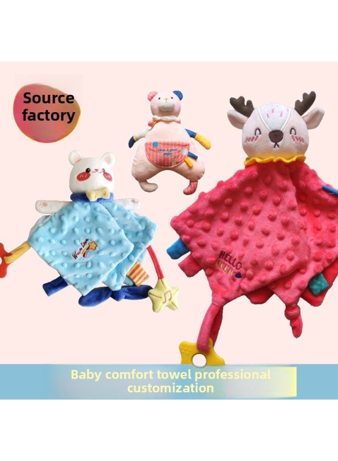 Baby Antennae Towel Can Be Chewed By The Entrance Of The Towel Baby Doll Plush Comfort Toy Processing Long To Proofing-Color:Elephant Ambulance  - Image 2