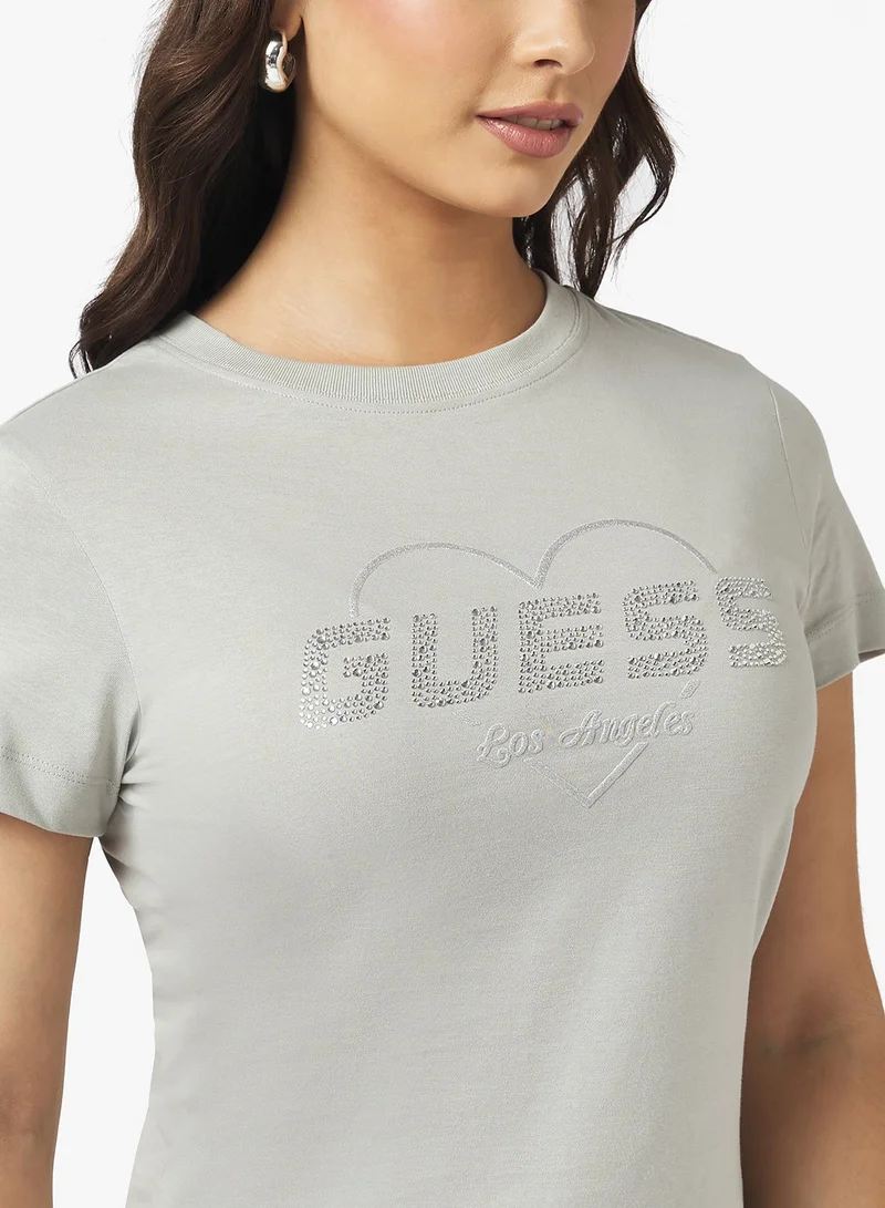 GUESS  Narciso Crew Neck T-Shirt for Women | Best Price UAE