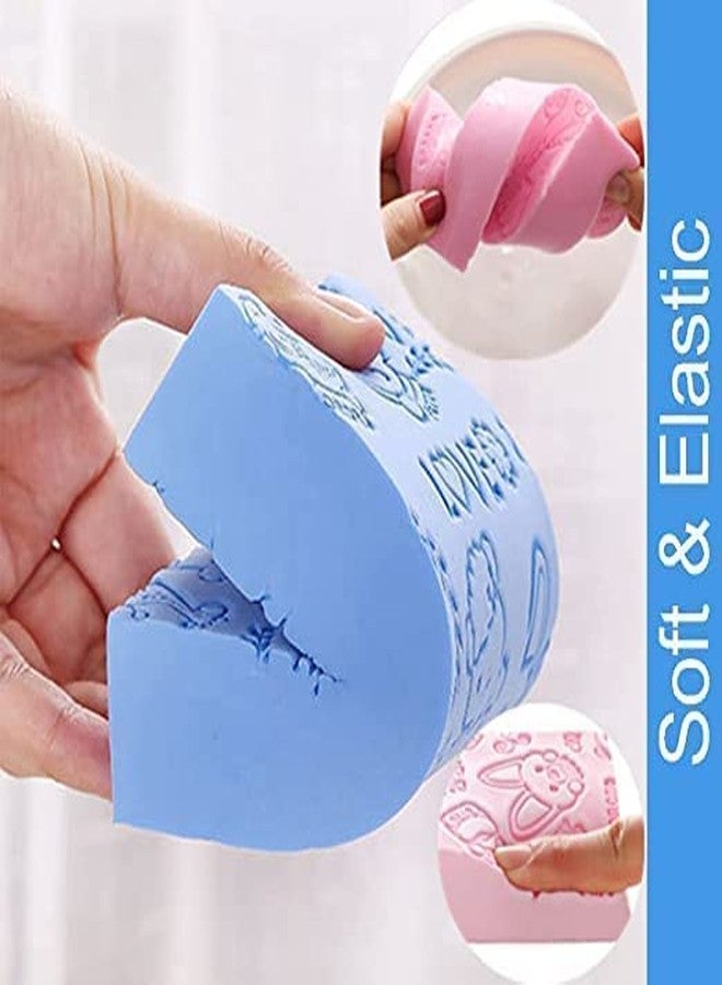 DEE SONS Ultra Soft Bath Body Shower Sponge, Magic Bath Sponge Dead Skin Remover, Super Soft Exfoliating Bath Sponge Painless Scrub Sponge for Adults Children (3pcs) - Image 3
