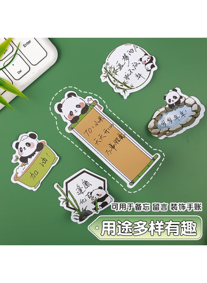 HELPS Cartoon Cute Panda Combination Post-it Notes For Students With High Color Value Tearable Notes Alien Message Notes N Stickers - Image 3