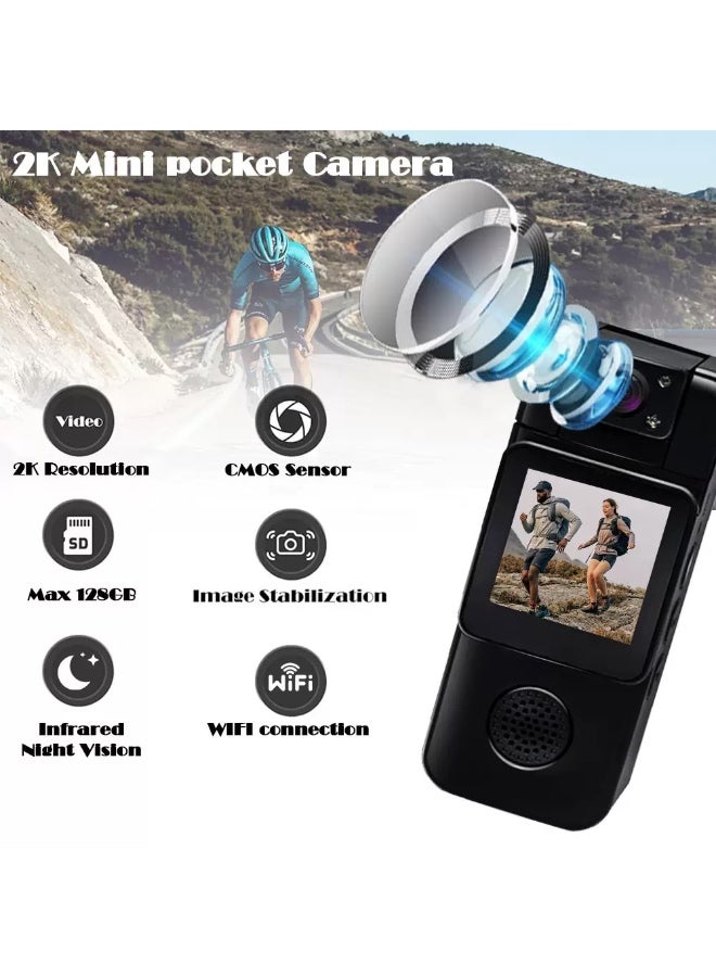 Generic HD pocket sports camera portable cycling outdoor back clip handheld law enforcement wifi recorder meeting - Image 3