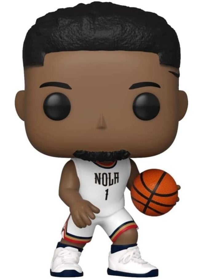 Funko Funko 57632 POP NBA: Pelicans Zion Williamson Blue Jersey, Multicolor  - Image 3