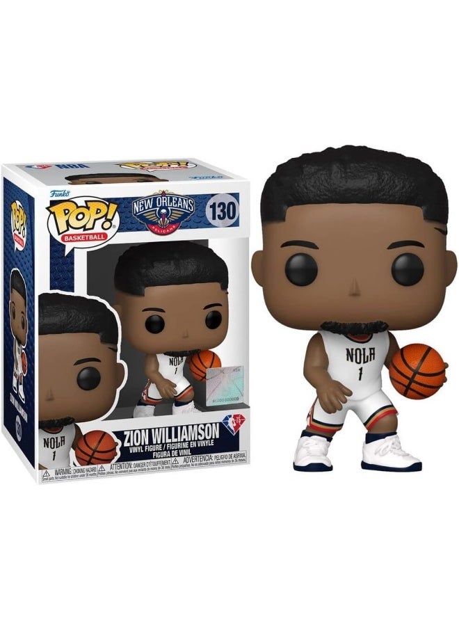 Funko Funko 57632 POP NBA: Pelicans Zion Williamson Blue Jersey, Multicolor  - Image 1