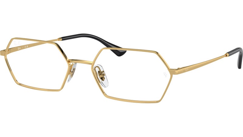 راي بان Unisex Ray-Ban RX6528 2500 Yevi Arista Gold RX Optical Frame -  56mm - Image 1