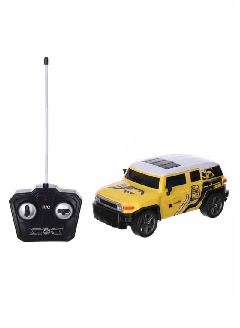 Rally Remote Control Jeep Electric Rechargeable Car – yellow Kids’ Toy Car with Remote Controller and Rechargeable Battery, Realistic Design with Strong Tires, Suitable for Racing and Play Indoors and Outdoors - Image 1