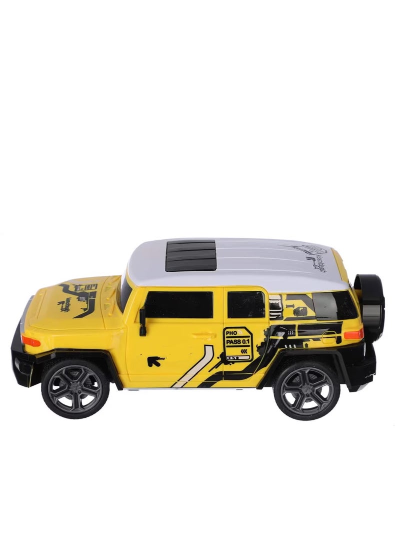 Rally Remote Control Jeep Electric Rechargeable Car – yellow Kids’ Toy Car with Remote Controller and Rechargeable Battery, Realistic Design with Strong Tires, Suitable for Racing and Play Indoors and Outdoors - Image 5