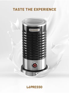 LePRESSO Hot & Cold Milk Frother, Frothing Capacity 100ML, Regular Heating 200ML, 3pin UK Power Plug, 450W Rated Power-Black  - Image 5
