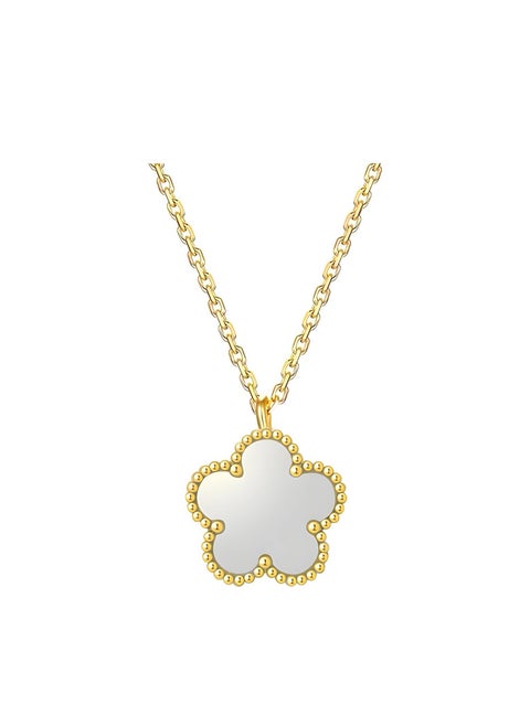 18K gold plated Stainless steel  "Flower" necklace, Intensity