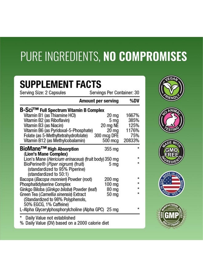 Approved Science MemorySyl - Memory Boosting Supplement - Improve Focus and Concentration - Protect Against Cognitive Decline - with Lion’s Mane and BioPerine - 3 Month Supply - Vegan - Image 4