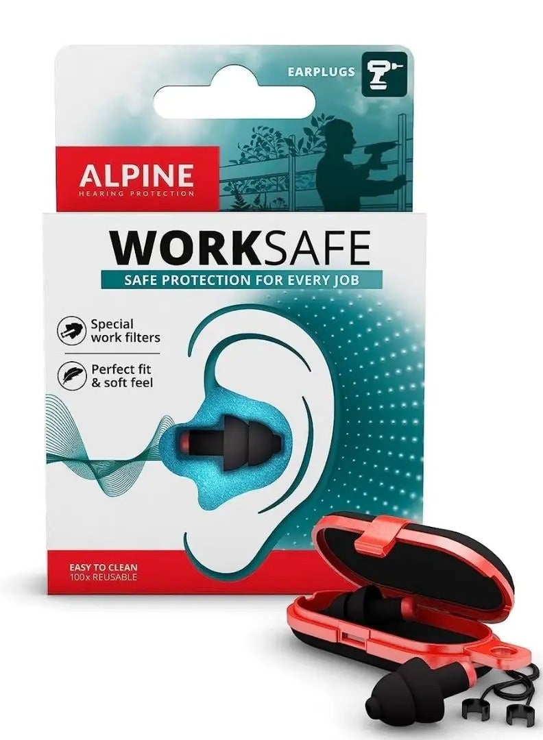 Alpine Worksafe Working Earplugs - 1 Pair