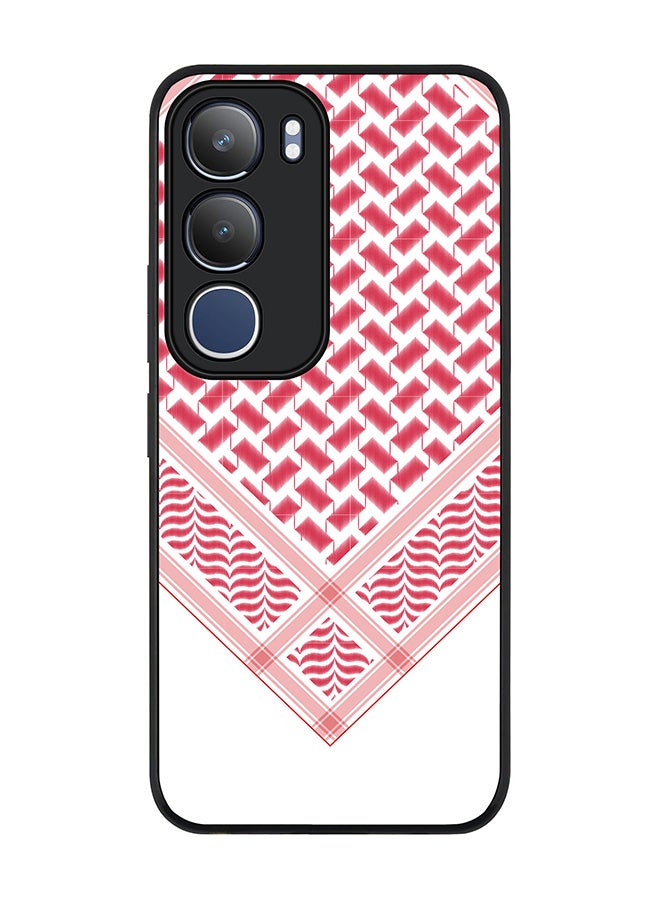 For vivo Y19s / Y19s Pro Case,Slim fit Camera Protection, Shockproof Thin Phone cover  - Victory Shemag (Red)