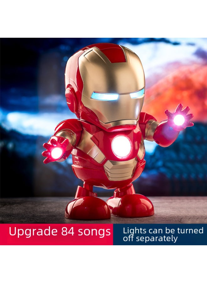 Net Red Explosions Electric Dancing Robot Toy Model Singing And Dancing Luminous Deformation Bumblebee Gift Wholesale-Color:Dancing Robot 【Blue -84 Songs】 Color Box Version - Image 2