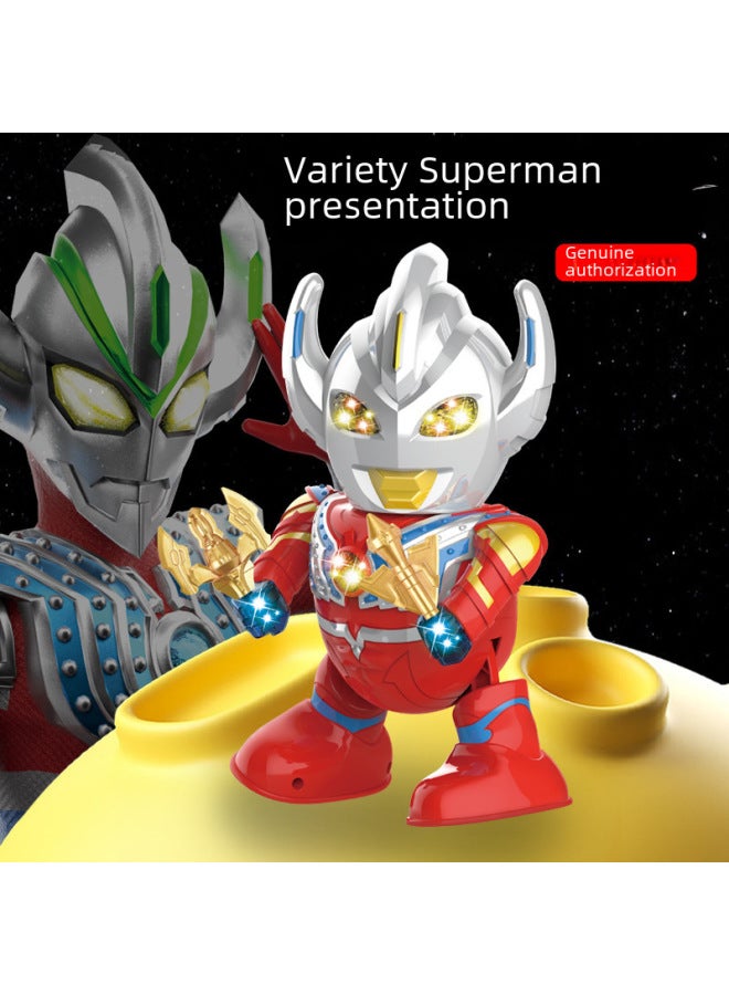 Net Red Explosions Electric Dancing Robot Toy Model Singing And Dancing Luminous Deformation Bumblebee Gift Wholesale-Color:Dancing Robot 【Blue -84 Songs】 Color Box Version - Image 5