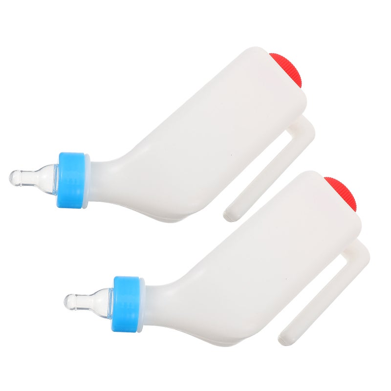 2pcs Goat Feeder - 800ml Hanging Animal Feeding Bottle With Hanging - Breeding Farms Goat Feeder Bottles For & Calves Nursing - Image 3