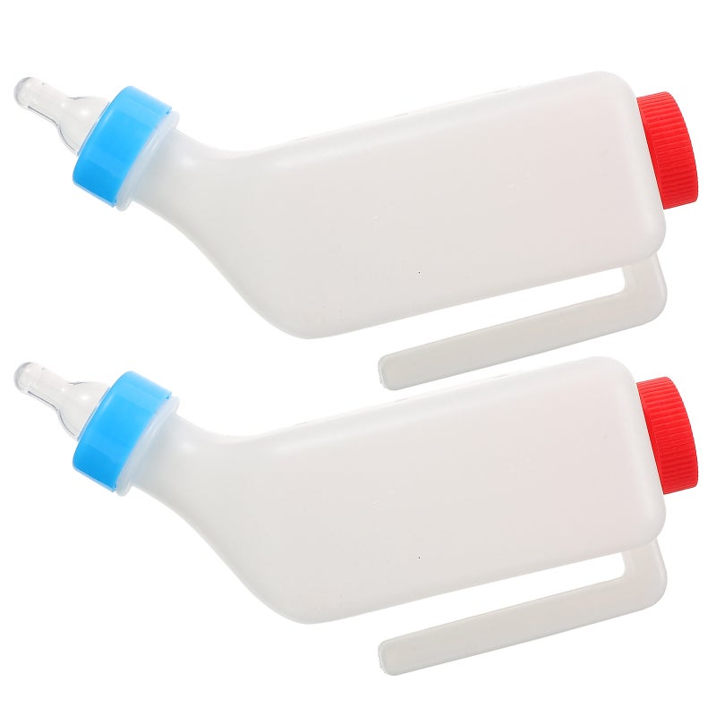 2pcs Goat Feeder - 800ml Hanging Animal Feeding Bottle With Hanging - Breeding Farms Goat Feeder Bottles For & Calves Nursing - Image 5