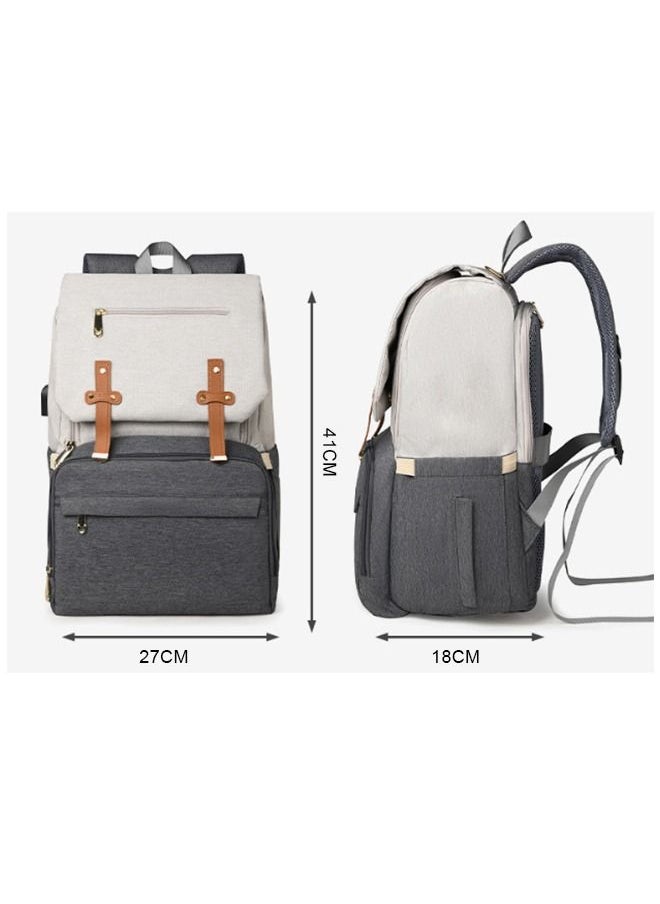 tornado gold - USB Large Capacity Portable Baby Bag With Urine Pad - Image 1
