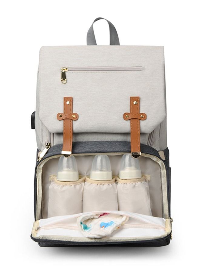 tornado gold - USB Large Capacity Portable Baby Bag With Urine Pad - Image 1