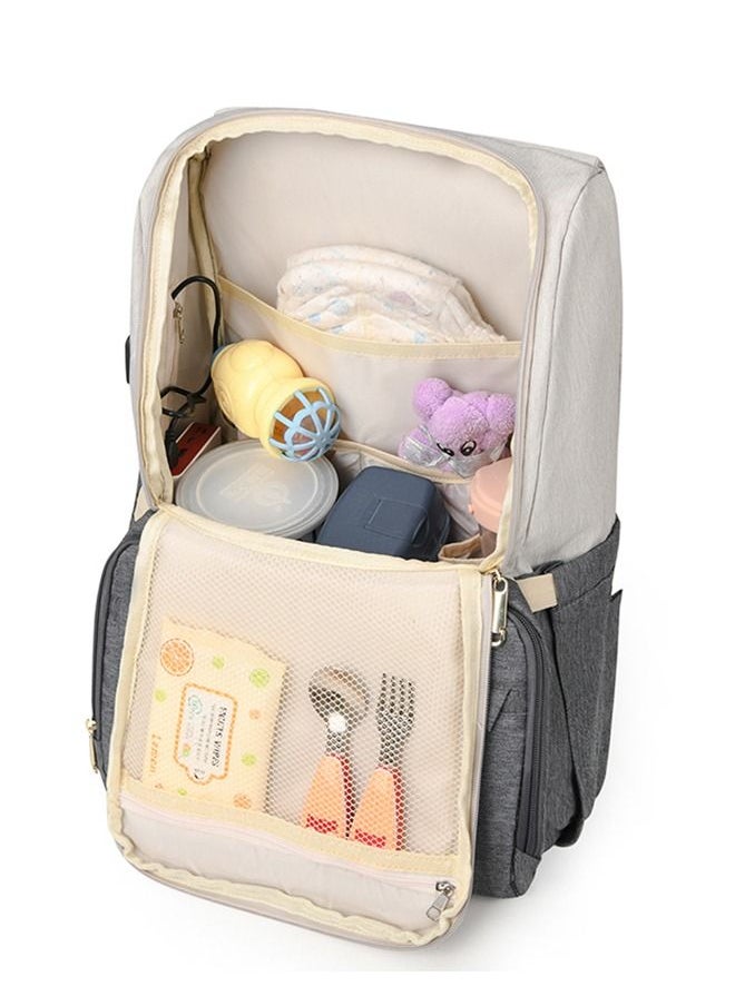 tornado gold - USB Large Capacity Portable Baby Bag With Urine Pad - Image 1