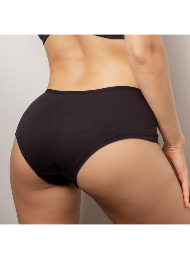 Aadaraya Set of 3 - Aadaraya Solid Hipster Briefs with Elasticated Waistband  - Image 4