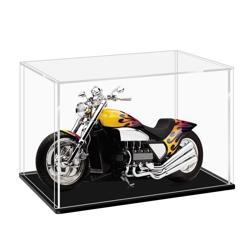 LANSCOERY LANSCOERY Clear Acrylic Display Case for Collectibles  Assemble Cube Display Box Stand Dustproof Protection Showcase for Action Figures Toys (12x10x10 inch; 30x25x25cm)  - Image 2