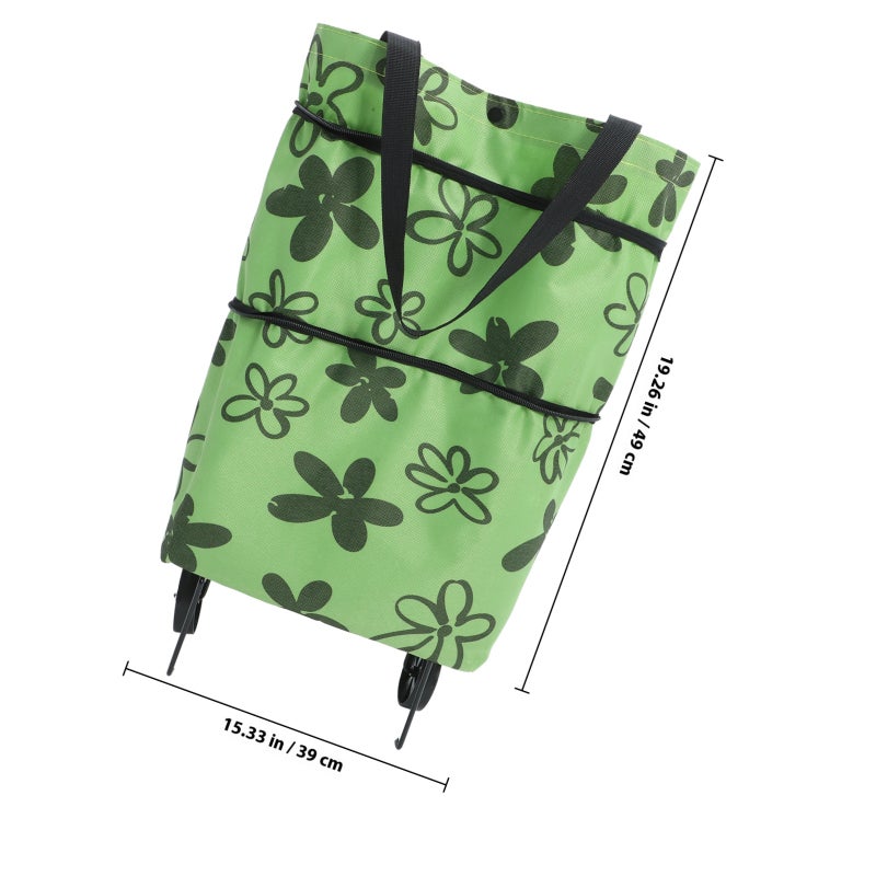 Trolley Folding Shopping Bag Lightweight Convenient Shopping Bag Cart - Image 2