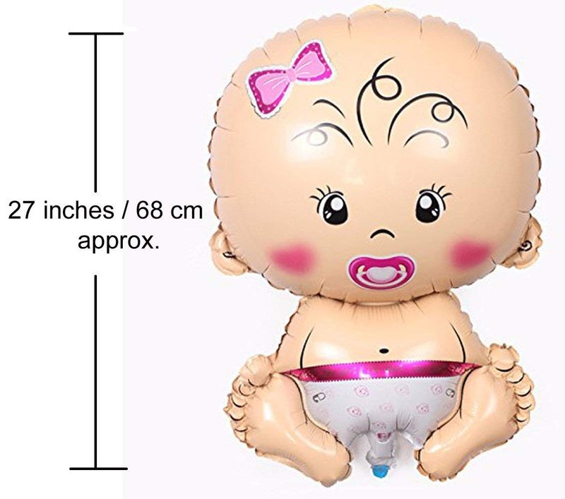 HK Balloons (Pack of 5) Baby Shower Foil Balloons Party Decoration Kids Baby girl Arrival Birthday Party Decoration Supplies - Image 2