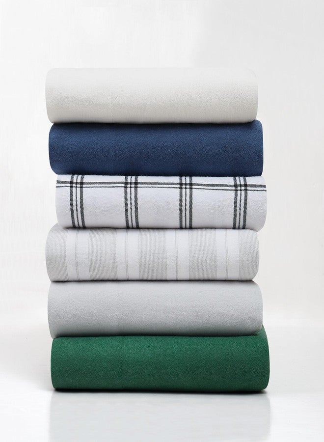TRULY SOFT Solid Green King Flannel Sheet Set - Image 5