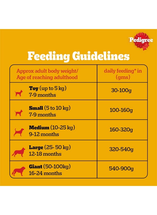 Pedigree Adult Dry Dog Food, Chicken & Vegetables, 3Kg Pack  - Image 5