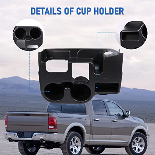 DICMIC Center Console Armrest Add-on Cup Holder for 2003-2012 Dodge Ram 1500 2500 3500 - Image 4