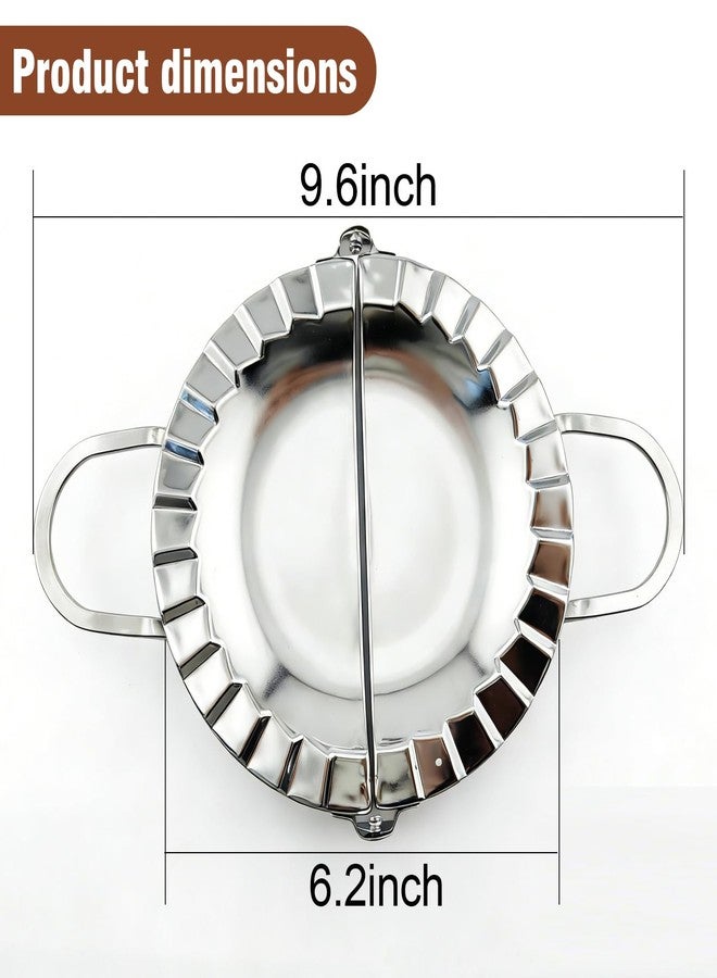 Stonelatrixo 6-Inch Stainless Steel Empanada Press & Dumpling Maker - 2-in-1 Dough Cutter & Mold for Empanadas, Dumplings, Ravioli, Pierogi, & Hand Pies - Image 2