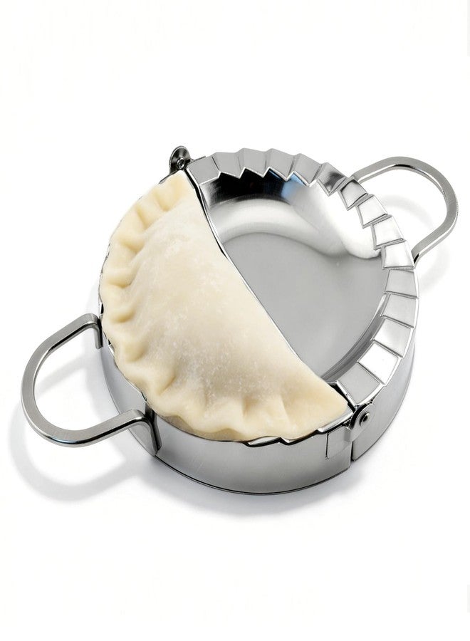 Stonelatrixo 6-Inch Stainless Steel Empanada Press & Dumpling Maker - 2-in-1 Dough Cutter & Mold for Empanadas, Dumplings, Ravioli, Pierogi, & Hand Pies - Image 1
