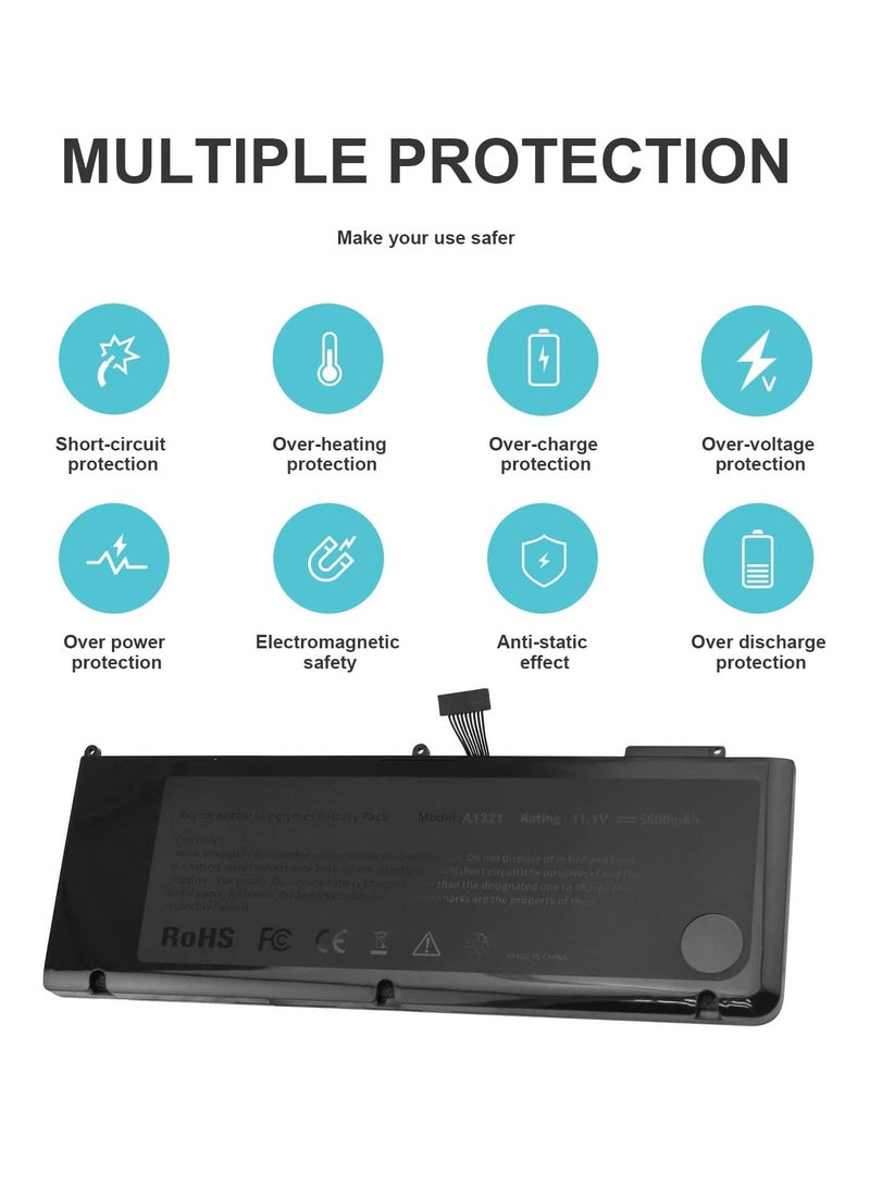 A1286 A1321 Laptop Battery for Apple MacBook Pro 15-inch MB985* / A MB985LL / A MB985TA / A MB985X / A MB985CH / A MB985J / A MB985ZP / A MB986* - Image 5