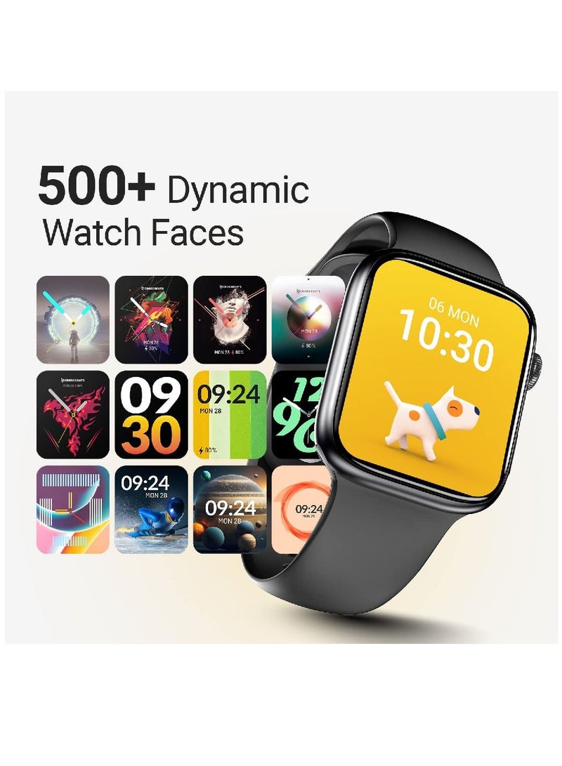 Zoom Plus Bluetooth Calling Full Touch Display Multi-Function Smartwatch For Men & Women Black - Image 4